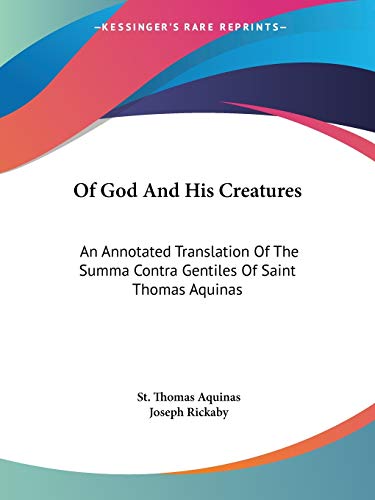 Of God And His Creatures Cover