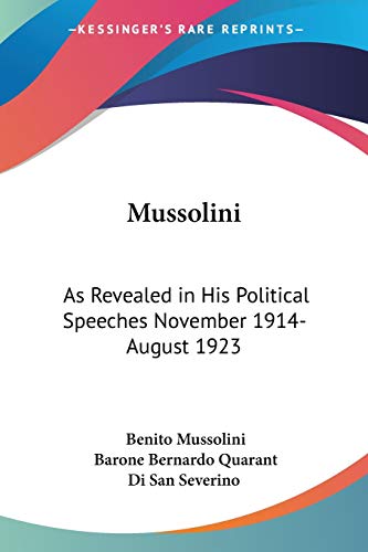 Mussolini Cover