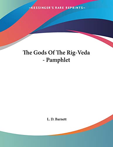 The Gods Of The Rig-Veda - Pamphlet Cover