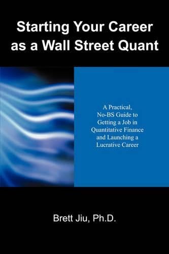 Starting Your Career as a Wall Street Quant Cover