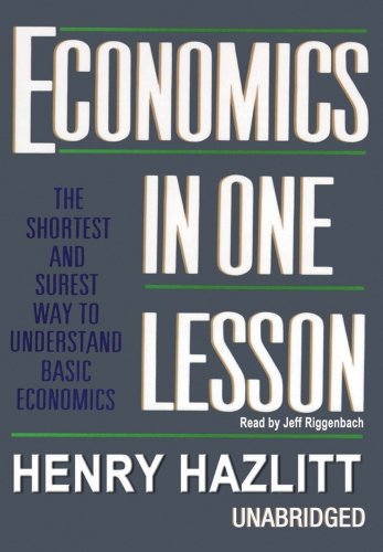 Economics in One Lesson Cover