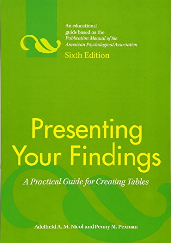 Presenting your findings Cover
