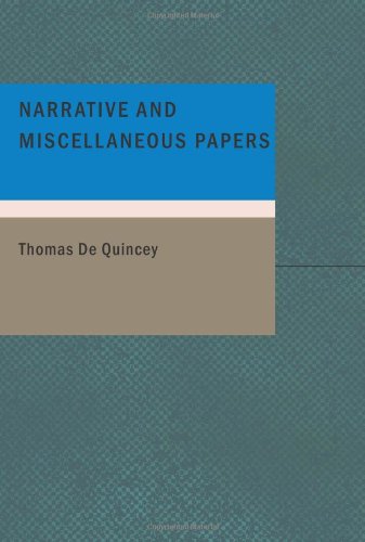 Narrative and Miscellaneous Papers Cover
