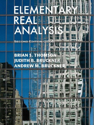 Elementary Real Analysis Cover