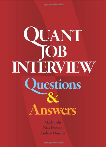Quant job interview Cover