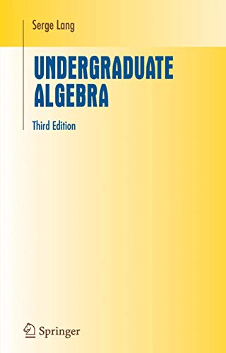 Undergraduate Algebra Cover