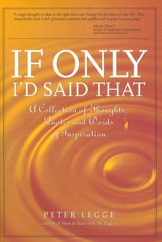 If Only I'd Said That Cover