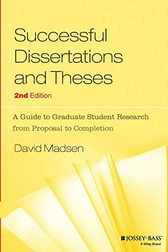 Successful dissertations and theses Cover