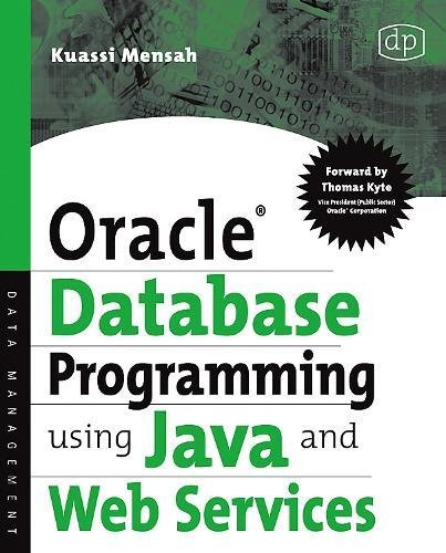 Oracle database programming using Java and Web Services Cover
