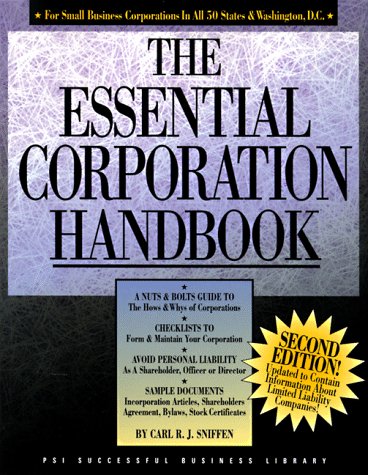 The essential corporation handbook Cover