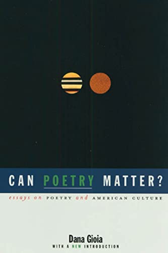 Can poetry matter? Cover