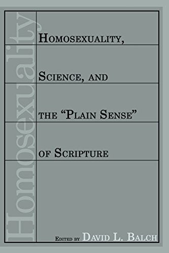 Homosexuality, Science, and the "Plain Sense" of Scripture Cover