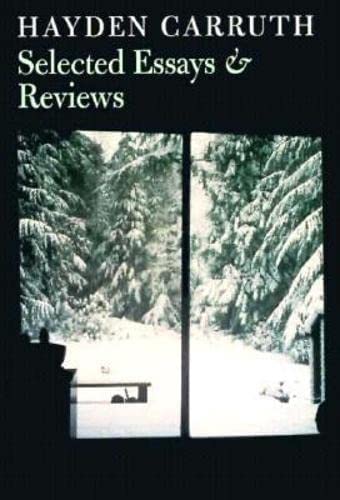 Selected essays and reviews Cover