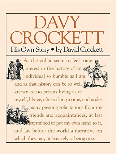 Davy Crockett, his own story Cover