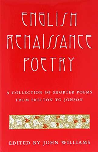 English Renaissance poetry Cover