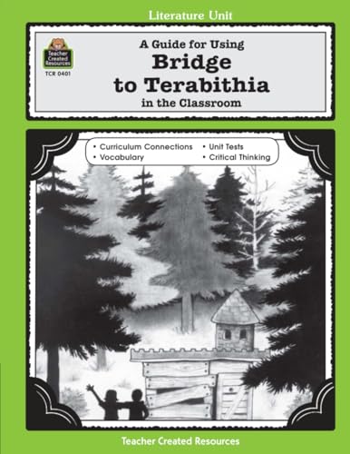A Literature Unit for Bridge to Terabithia by Katherine Paterson Cover