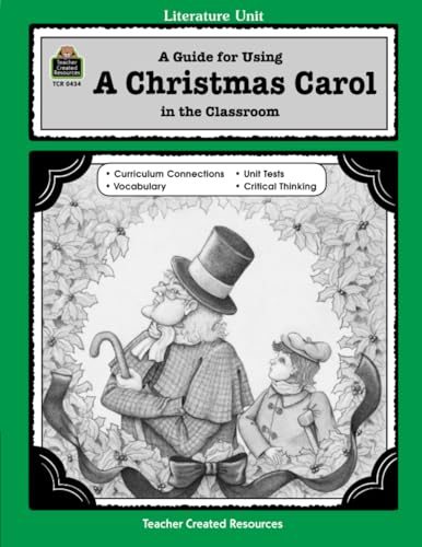 A literature unit for A Christmas carol by Charles Dickens Cover