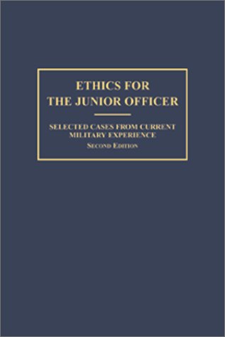 Ethics for the junior officer Cover
