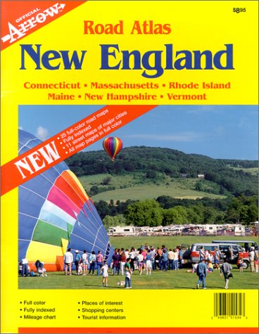 New England Road Atlas (Official Arrow Street Atlas) Cover