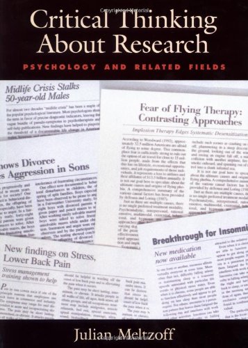 Critical thinking about research Cover