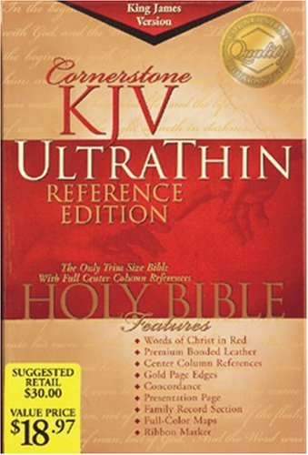 Cornerstone KJV Ultrathin Reference Edition (King James Version) Cover