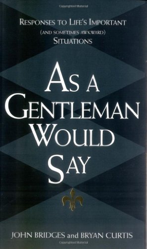 As A Gentleman Would Say Cover