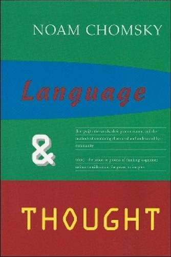 Language and Thought (Anshen Transdisciplinary Lectureships in Art, Science, and t) Cover