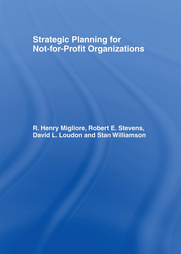 Strategic planning for not-for-profit organizations Cover