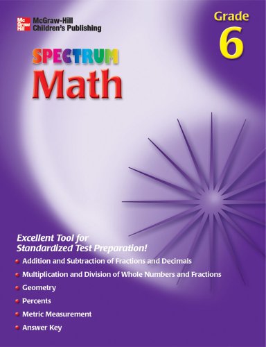 Spectrum Math, Grade 6 Cover