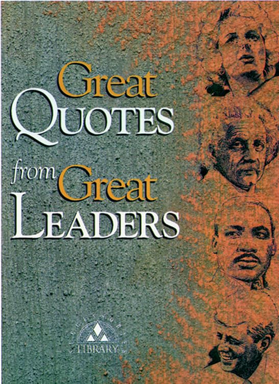 Great quotes from great leaders Cover