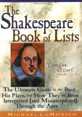 The Shakespeare book of lists Cover