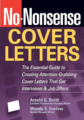 No-Nonsense Cover Letters Cover