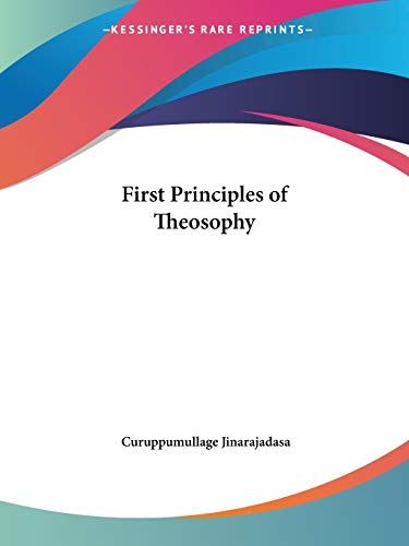 First Principles of Theosophy Cover