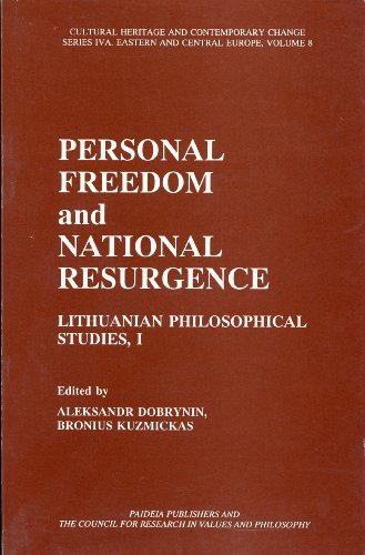 Personal freedom and national resurgence Cover
