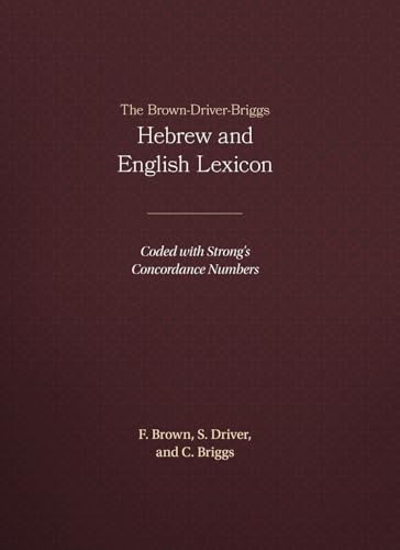 The Brown-Driver-Briggs Hebrew and English Lexicon Cover