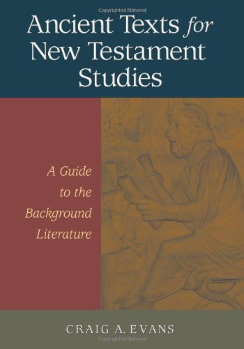 Ancient texts for New Testament studies Cover