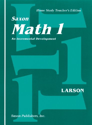 Saxon Math 1 Cover
