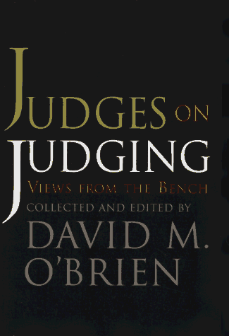 Judges on judging Cover