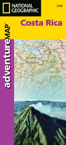National Geographic Costa Rica Adventure Map Cover