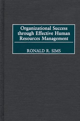 Organizational Success through Effective Human Resources Management: Cover