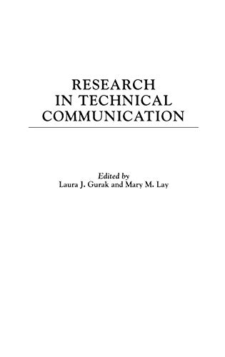 Research in technical communication Cover