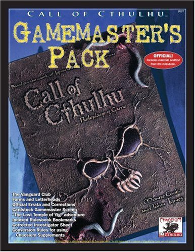 Call of Cthulhu Gamemasters Pack (Call of Cthulhu Horror Roleplaying, 8801) Cover