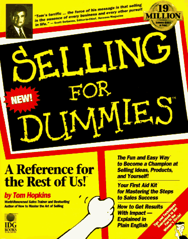 Selling for dummies Cover