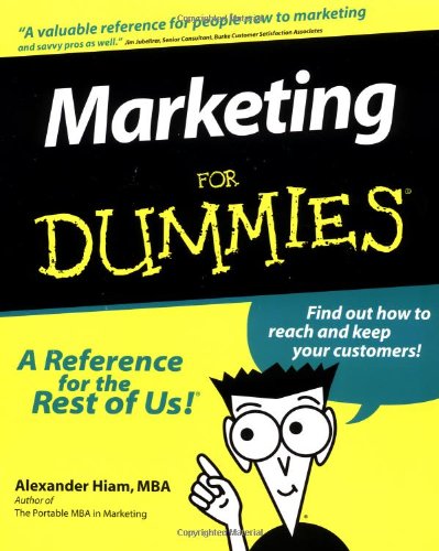 Marketing for dummies Cover