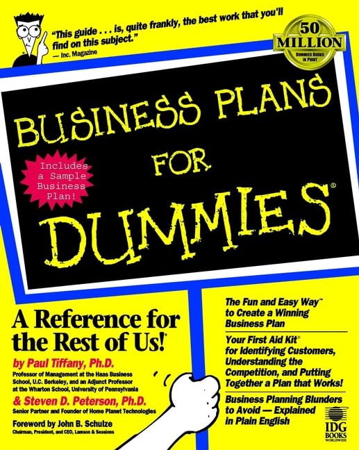 Business plans for dummies Cover