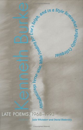 Late poems, 1968-1993 Cover