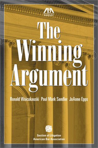 The winning argument Cover