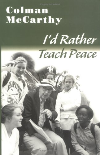 I'd rather teach peace Cover