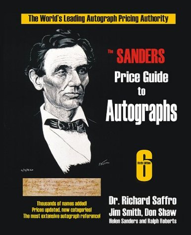 The Sanders Price Guide to Autographs Cover