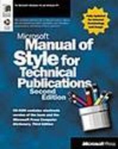 The Microsoft Manual of Style for Technical Publications Cover